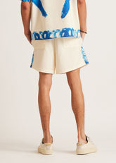 DIET STARTS MONDAY Strokes Linen Shorts at Gravity NYC
